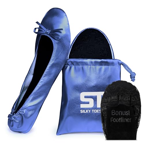 Image of Silky Toes Foldable Flat Shoes for Women | Portable Ballet Flats for Weddings, Parties, Events, Travel |Comfortable Cushioned