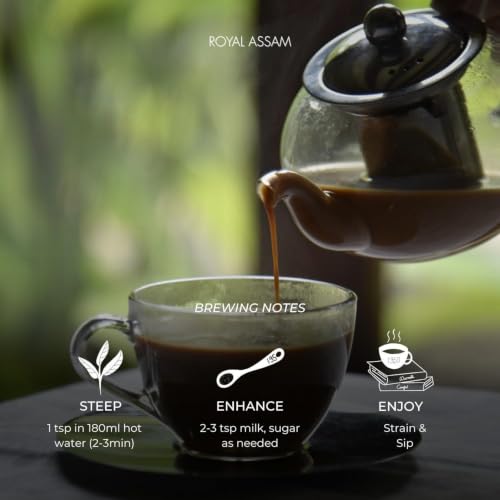 Image of 1950 Origins Combo Pack-Royal Assam & Regal Harmony | 100% Pure Loose Leaf Tea| Assorted Black Tea Gift Pack - Premium Assam & Long Leaf Darjeeling Tea|Rich, Strong & Fresh|Tin Caddy,150 gm x2