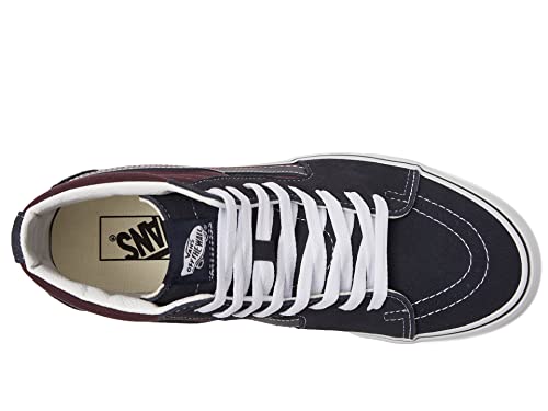 Vans Vans Men's Sk8 Hi Sneaker, 2-Tone Navy/Port, Size 7.5