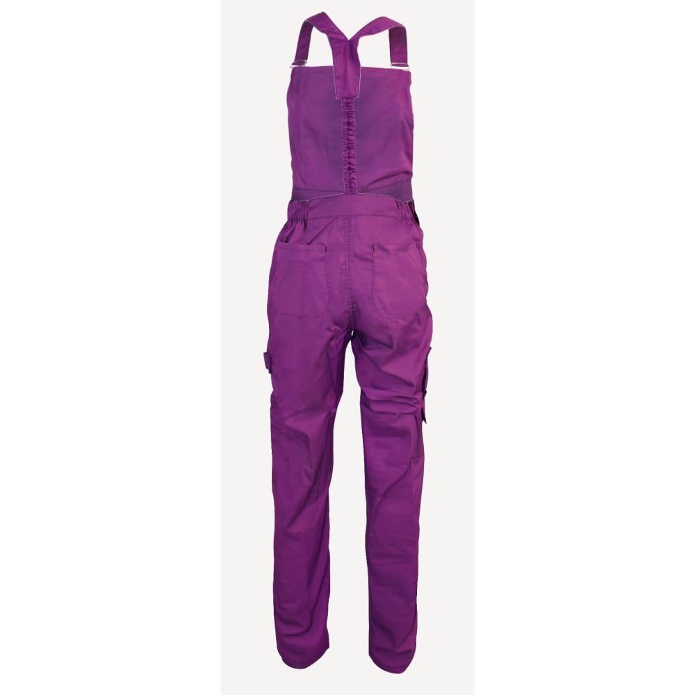 Moda Seguridad Mono de trabajo, morado y negro, 42