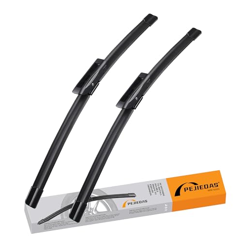 Image of 2 x OEM Quality Wiper Blades for Mini Cooper R55 R56 R57 2013-2015, OE Genuine Style (18 inch + 19 inch Front Wiper Blades) Not Fit J-Hook