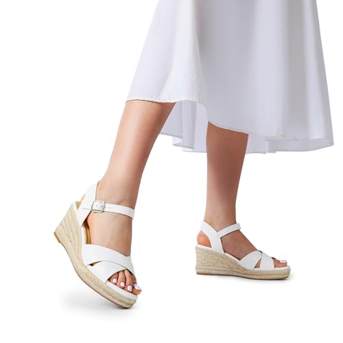 Image of DREAM PAIRS Women's Espadrille Wedge Sandals