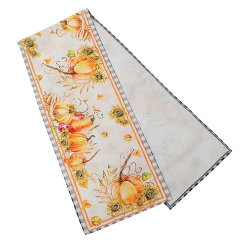 Chemins de table de Thanksgiving en tissu ornemental haut de gamme Cabilock