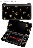 WraptorSkinz Decal Style Skin Compatible with Nintendo DSi XL - Anchors Away Black