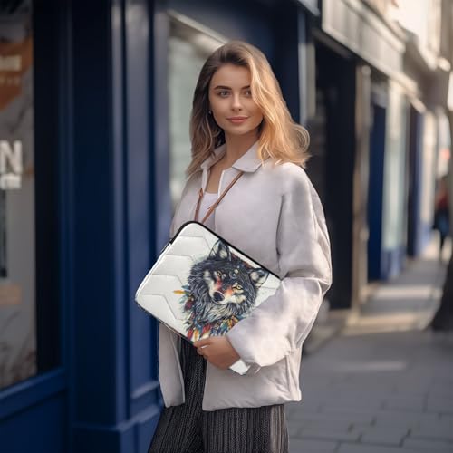 Funda para portátil ALAZA Boho Wolf 13-14 pulgadas miniatura 7