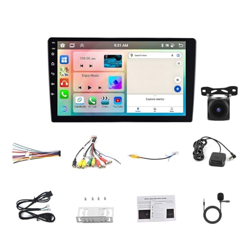YIXANNX Autoestéreo con navegación GPS, Radio Android para Auto, Doble DIN, Experiencia de Sonido y Velocidad excepcionales con Funciones GPS integradas. El Potente estéreo