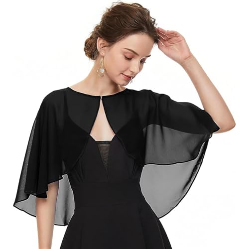 GIBZ Women's Shawl and Wraps for Evening Dress, Ladies Cape Scarves Cardigan Top Scarf, Soft Sheer Shrug for Wedding