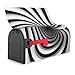 Spiral Optical Illusion GIF Mailbox Cover for Outdoor Decor Magnetic Strips Unique and Practical Design for All Seasons 25.5x21 in