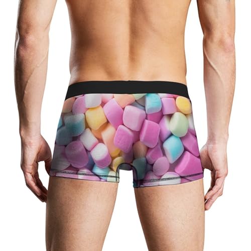 Colorful Marshmallows Candy Mens Boxer Briefs Underwear Shorts Trunks Stretch Breathable Underpants2