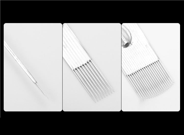 使い捨て可能なタトゥー針 50PCS 0.30MM RL 割線針および閉じた円形針(