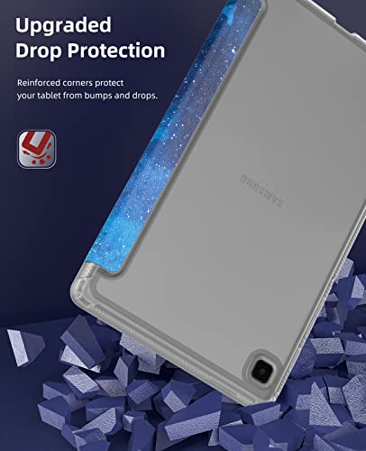 Image of MoKo Case Fits Samsung Galaxy Tab A7 Lite 8.7 inch 2021, Blue Starry Sky