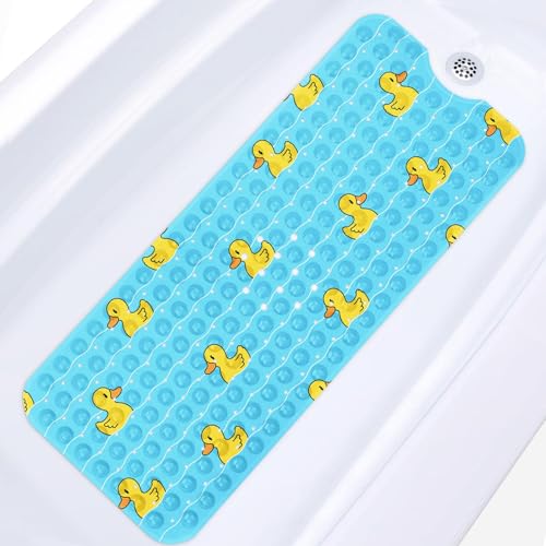 Nesphy Duck Bird Farm Baby-Badematte, Fischtiere, niedlich, 101,6 x 40,6 cm, extra lange...