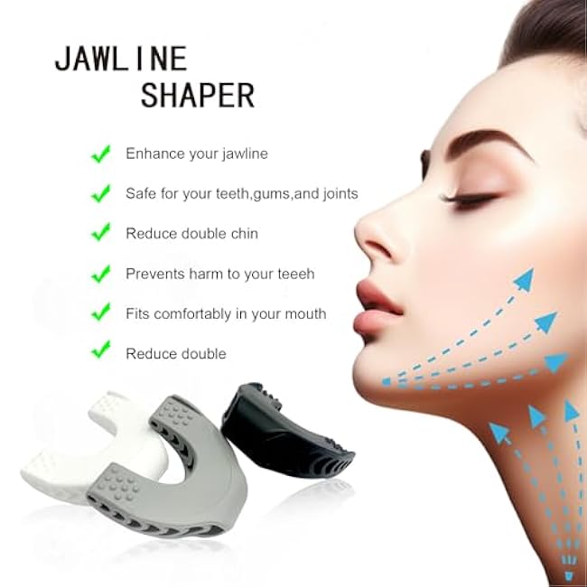 Jawline Exerciser for Men & Women,3 Resistance Jaw Trainer,Jaw Shark Toner,jaw trainer,Jawline Shaper,Target Your Chin & Cheekbones,Facial Exerciser for Beginner Intermediate Advanced