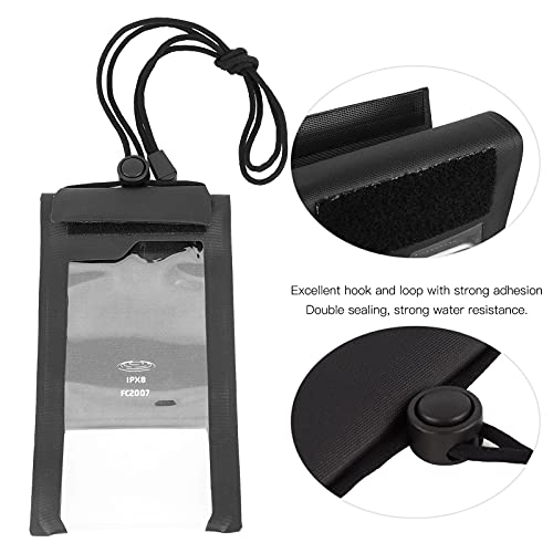 Capa de telefone à prova d'água, TPU transparente subaquática bolsa seca para telefone com alça bol