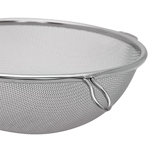 Mimo Style Peneira 18 cm Com Suporte Para Acomodação em Panelas e Travessas, Suporta Altas e Baixas