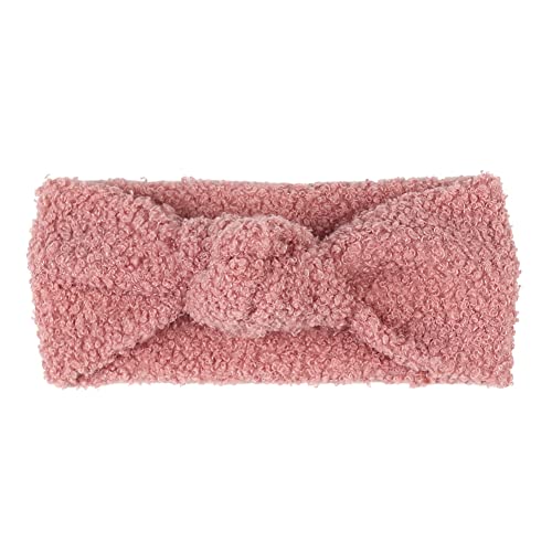 IKASEFU Faixa de cabelo para bebês para meninas, faixa de cabelo elástica Mohair protetor de ouvido