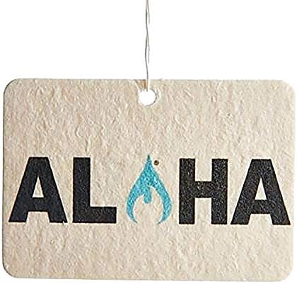 ulu Lagoon Hanging Car Air Freshener | Tropical Beach Coconut Surf Wax Scent Mini Wave | Long Lasting Odor Eliminator for Car, Closet and Beyond | Made In USA | Pack of 1 (Aloha)