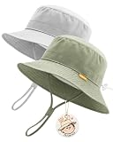 FURTALK Baby Sun Hat Toddler Boys Girls Bucket Hat for Kids 0-5 Years UPF 50+ Sun Protective Child Summer Beach Hats