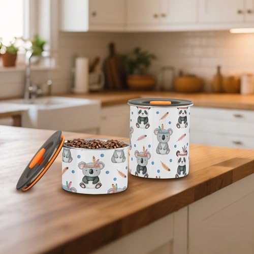 Envase para café de acero inoxidable 900 ml con tapa hermética miniatura 6