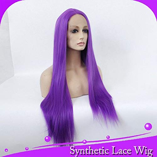 Perruque violet foncé avec couvre-chef complet pour volume immédiat - 3