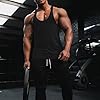 ZRWASKA® Mens Vest Tops Summer Multipack - Easy Dry Fit Tank Top for Gym Sleeveless Workout Tops Men Vests Multipack Cotton Black Plain Tshirt Black Size 3XL #2