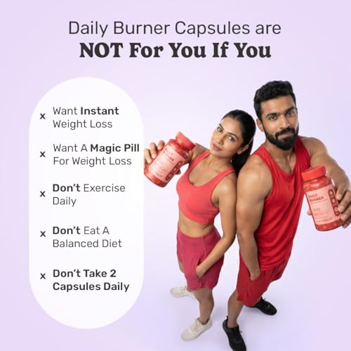 Image of What's Up Wellness Daily Burner Capsules | Weight Loss Supplement For Women & Men | Helps Manage Cravings, Calories & Carbs | Boost Metabolism | L Carnitine & ACV - Apple Cider Vinegar | 60 Capsules