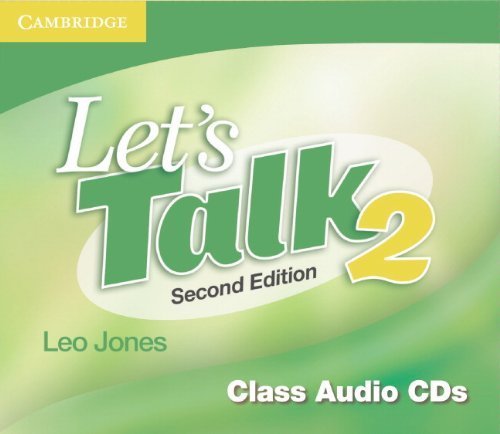 Let's Talk Class Audio CDs 2 (Let's Talk Second Edition) by Leo Jones (2007-10-01) -  Cambridge University Press; 2 edition (2007-10-01)