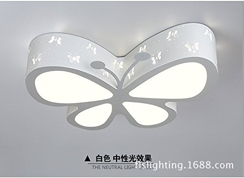 Lampe lumière de la chambre plafonnier LED papillon chaud 60CM