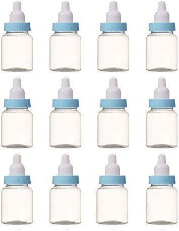 Tiptop Home Baby Show Candy Bottle, 12pcs Fillable Mini Baby Candy Bottle Gift Box for Baby Shower Favors.