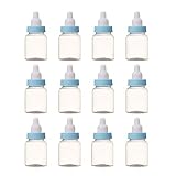 Tiptop Home Baby Show Candy Bottle, 12pcs Fillable Mini Baby Candy Bottle Gift Box for Baby Shower F