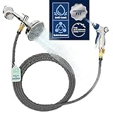 Indoor Hose Attachment with Handheld Sprayer for Dog Washing, Plant Watering, and...