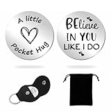 NATSUNO I Believe In You Pocket Hug Long Distance Relationship Gifts,I Like You Pocket hugs,Believe In You Like I Do Keychain,Pocket Hug Tokens Gifts For Girlfriend,Girlfriend Gifts