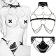 YIOTMOP Damen Sexy Body Harness Lingerie Sexy Aushöhlen Leder Bh Brustgurt Fetisch Erotik Dessous Kit Bondageset Riemenbody Brustgurte SM Fesseln & Bondage Sexspielzeug für Frauen