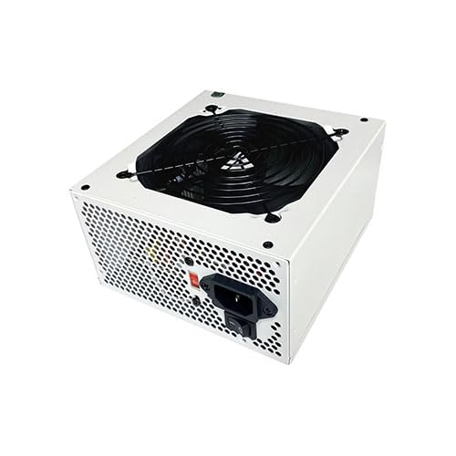 ATX-ES700-WH Essence 700W ATX Fuente de alimentación semimodular para juegos con ventilador negro de 4.724 in controlado térmicamente automáticamente, interruptor de 115/230V, todas las 6