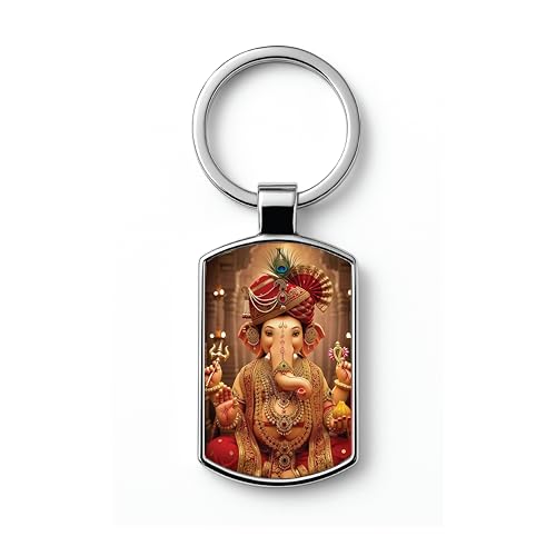 Image of Premium Printed Metal Keychain for Men & Women | High-Definition Artwork Print | Durable Key Ring for Car, Bike, Home & Office Keys | Stylish Decorative Key Holder Gift
