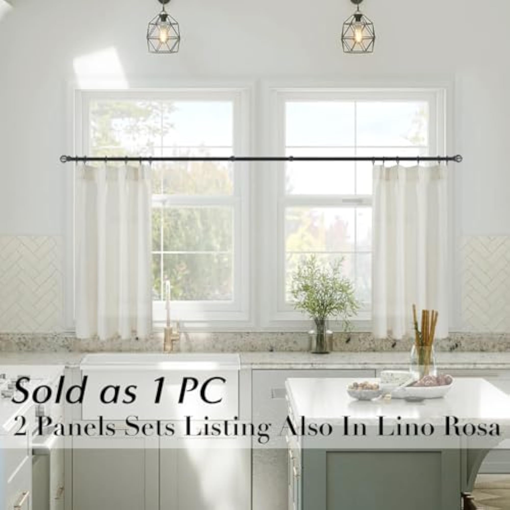 Kitchen Window Cafe Curtains for Small Windows