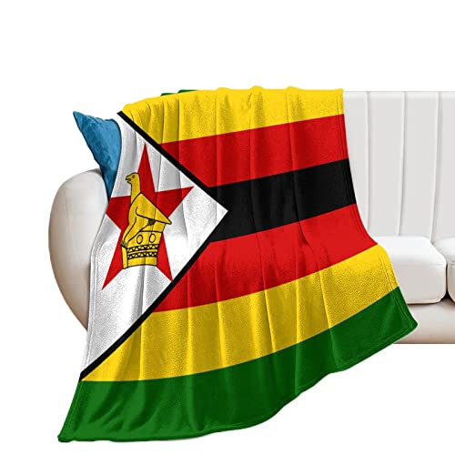 Couverture flanelle Zimbabwe cadeau idéal plaid réversible doux