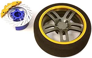 Integy Billet Machined S5 Spoke 1.9 Wheel & Tire Set (2) For Scale Crawler (O.D.=113mm