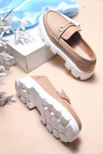 Image of TRYME Trendy Comfortable Extra Cushion Inner Sole Casual Loafer Shoes with Low Heels for Womens and Girls