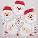 Produktbild Baker Ross FE891 Weihnachtsman Pom Pom Bastelset - 5er Pack, Selbstklebende Karte mit farbigen PomPoms zum Basteln für Kinder, Weihnachtsbastelaktivitäten