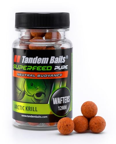 Tandem Baits SuperFeed Pure Wafters Artic Krill | Karpfen Angeln ohne Mühe | Boilies Köder Große-Fische-Angeln | Karpfenzubehör Profis & Hobby-Angler 12 mm 30 g