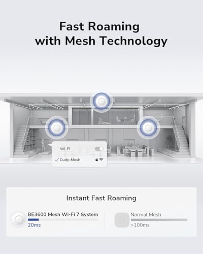 Image of Cudy BE3600 Dual Band Ceiling Mount Wi-Fi 7 Wireless Access Point, 4-Stream, 2.5G Port, MU-MIMO, Cudy APP Control, Seamless Roaming, PoE or DC Powered, AP3600