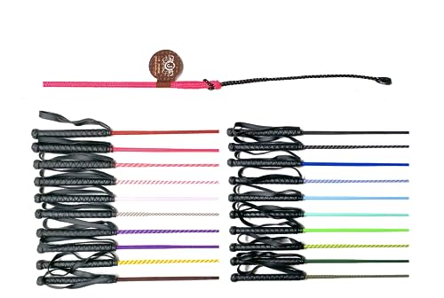 JA Horse Reitgerte Kinderreitgerte Dressurgerte Gerte mit Gummigriff und Handgelenkschlaufe 75/100 cm (100 cm, pink)