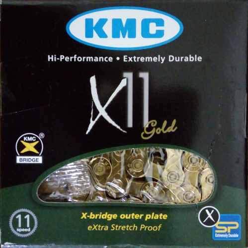 Corrente X-11 Dourado 116l para 11 velocidades