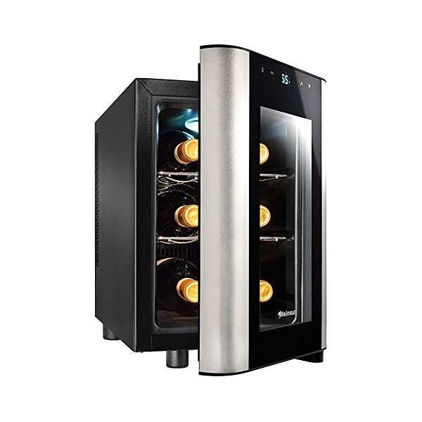 Wine Enthusiast 6Bottle Countertop Wine Cooler Mini Fridge