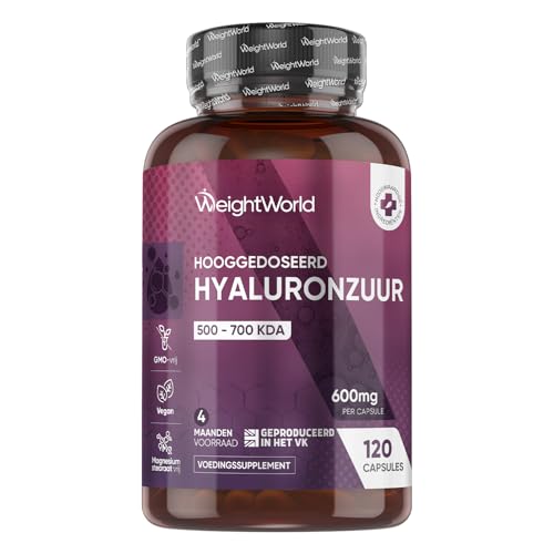 WeightWorld: Hyaluronzuur Capsules 600 mg - 120 capsules