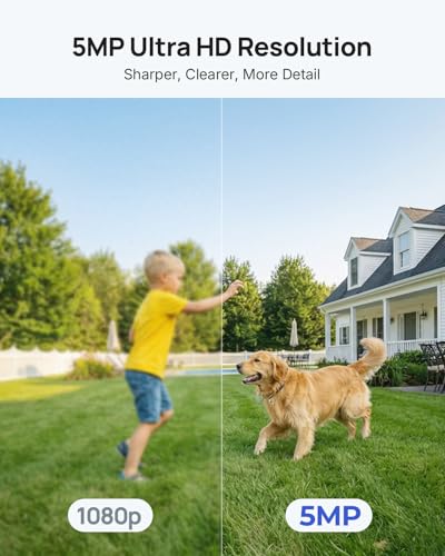 Image of ANNKE 5MP Wired Outdoor Security Camera with Night Vision, One-Way Audio, 8CH 3K Lite DVR and 4 x 5MP PT Cameras, 350 pan and 90 tilt, Human&Vehicle Detection, IP65, 1TB HDD for 24 /7 Recording