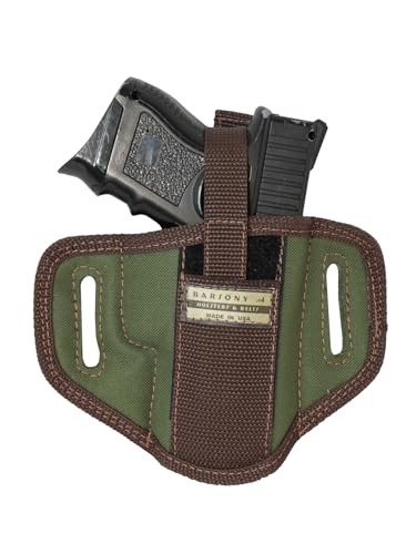 Barsony New Woodland Green Ambidextrous Pancake Holster for Ruger SR9C SR40C