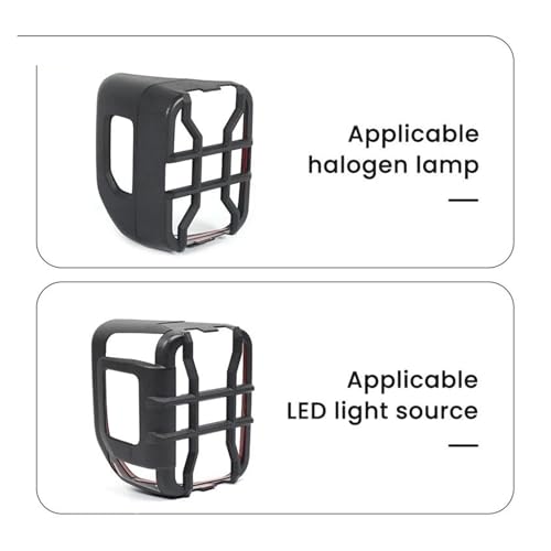 Protector de luz trasera para Jeep Gladiator JT con faros halógenos 3