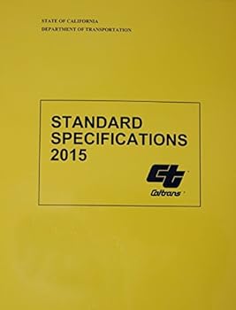 Paperback 2015 Caltrans Standard Specifications Book